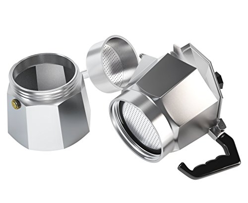 Cafetera Italiana Metálica Pequeña Cocina 6 Tazas - Imagen 4