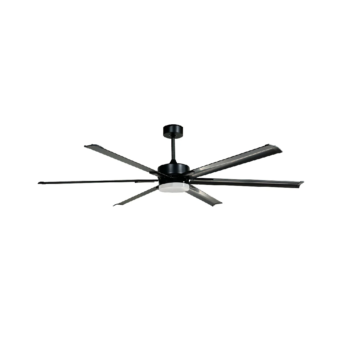 VENTILADOR DE TECHO CON LUZ LED 72″ INDUSTRIAL NEGRO 6 VELOCIDADES CCT