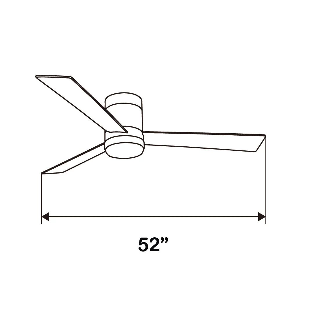 VENTILADOR DE TECHO CON LUZ LED 52" VALM, 6 VELOCIDADES, CCT - Imagen 7